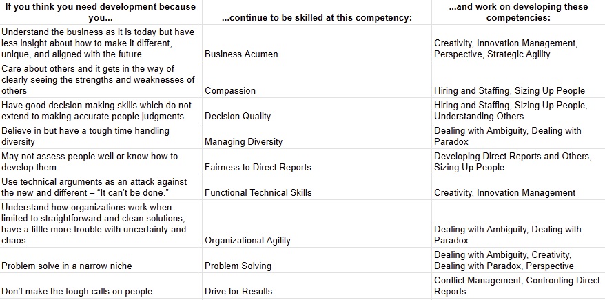 Example of Skills Breakdown from FYI by Korn Ferry - the principalrecruiter